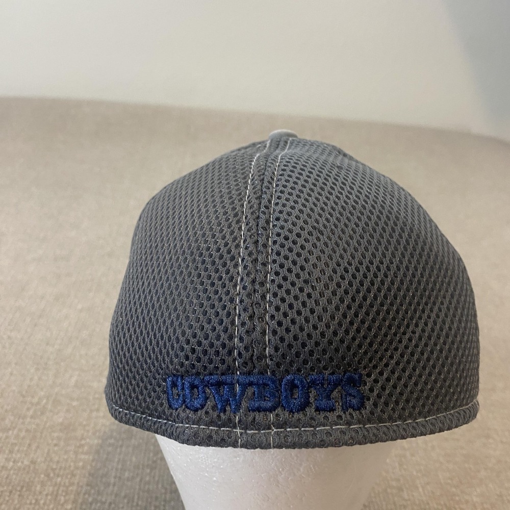Dallas Cowboys Hat Cap Fitted Mens Medium Gray NFL Football New Era 39THIRTY - Picture 4 of 6